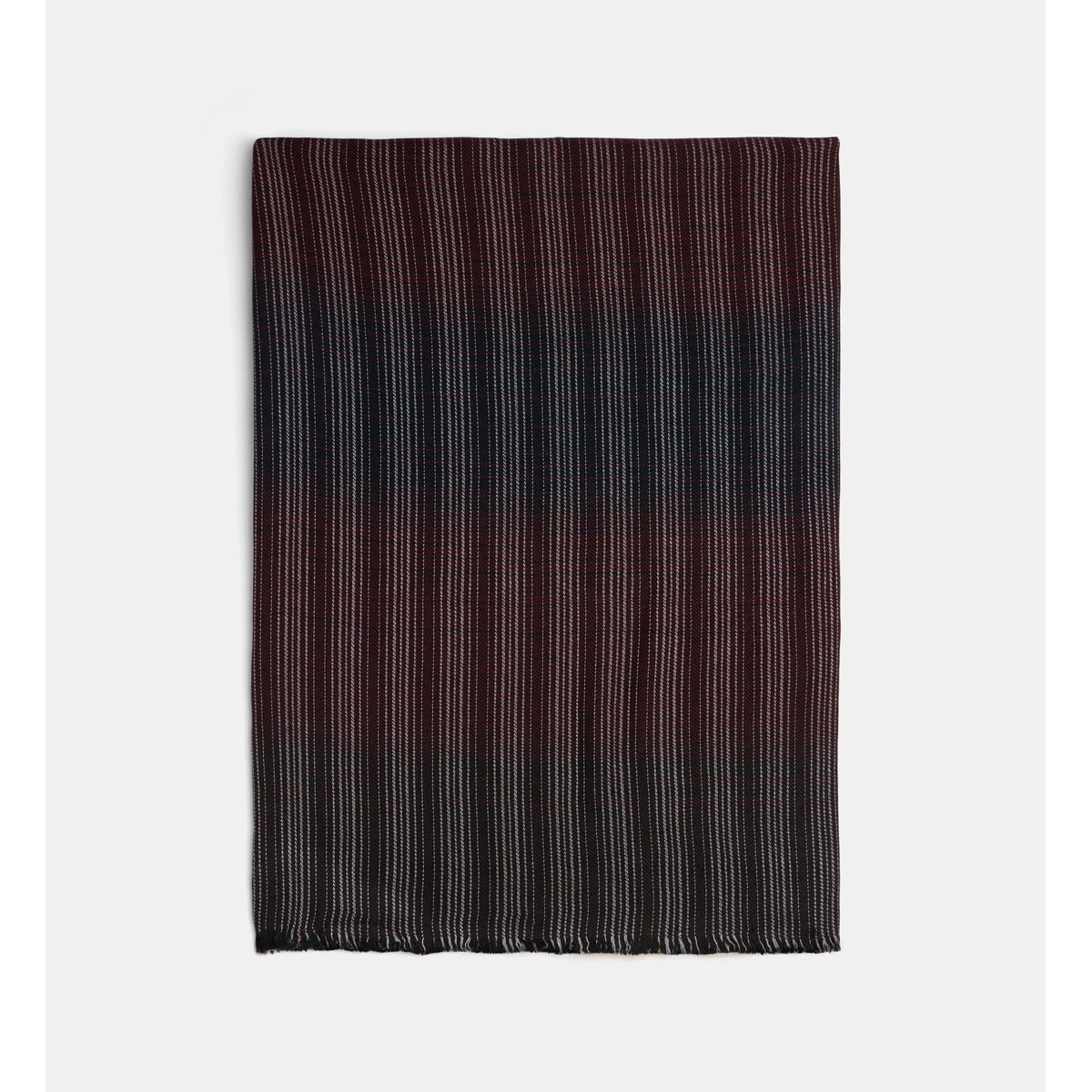 Echarpe bilel rayures bordeaux, GALERIES LAFAYETTE
