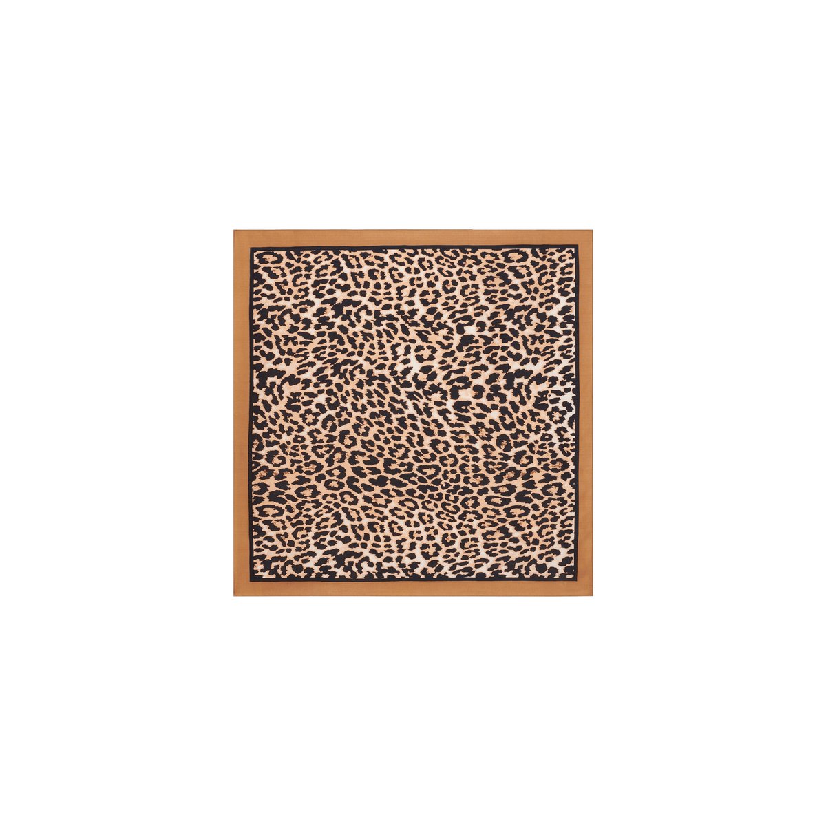 Foulard en soie satiné BEASTY camel, CAROLL