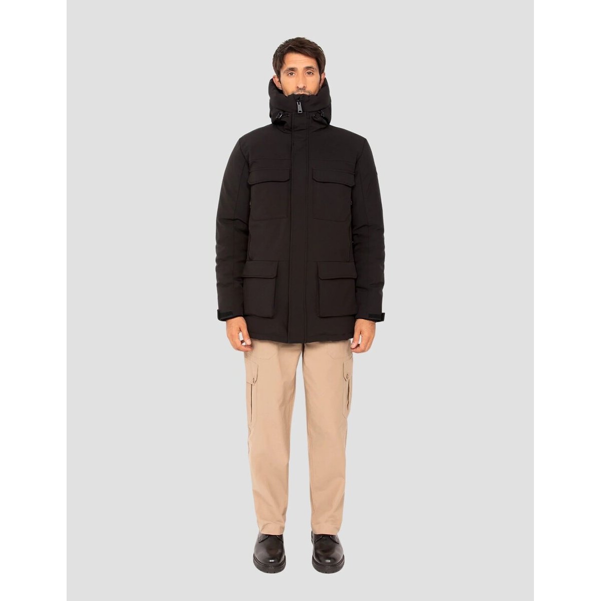 Parka chaude, rembourrée, STANLEY noir, SCHOTT