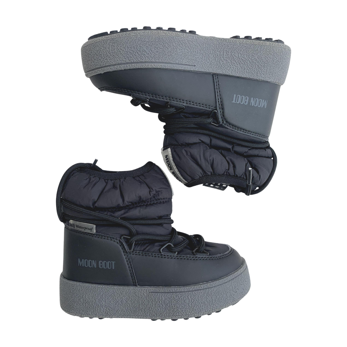 Bottes enfant - Très bon état noir, gris, MOON BOOT