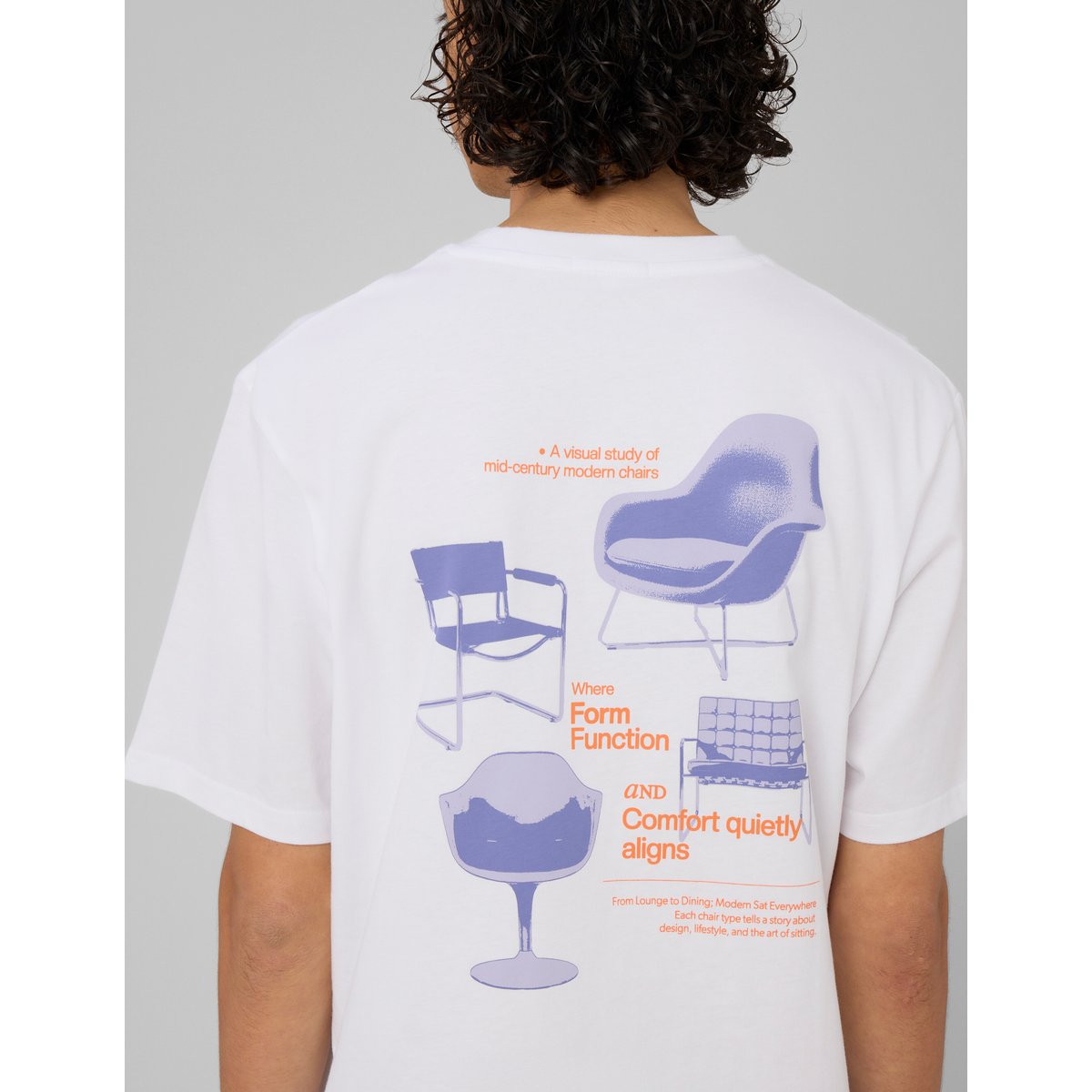 T-shirt imprimé devant/dos blanc, BZB