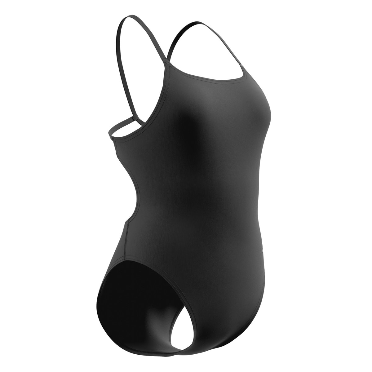 Maillot de bain 1 pièce uni à bretelles fines TEAM ENDURACEX noir, SPEEDO