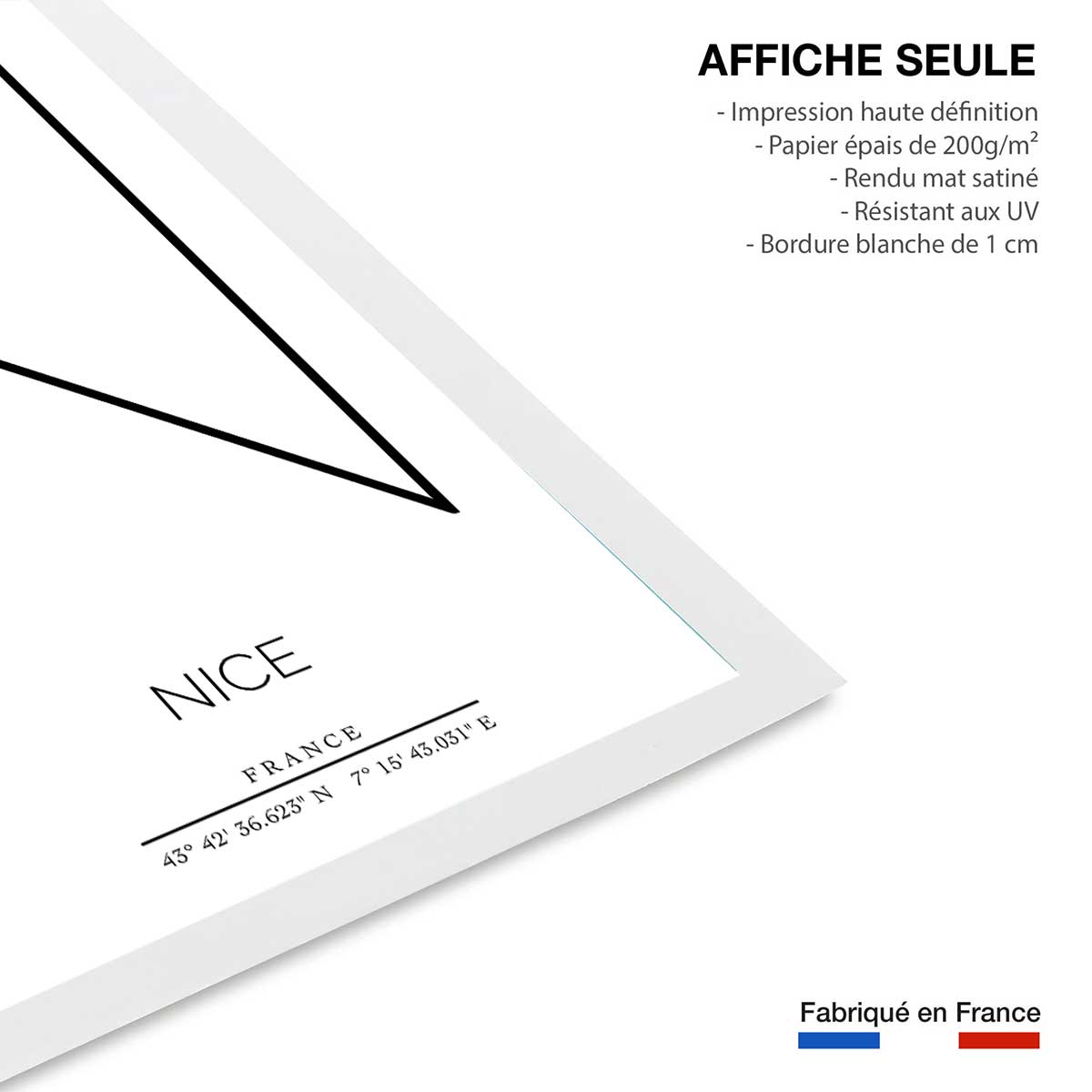 Poster n nice affiche seule, HEXOA