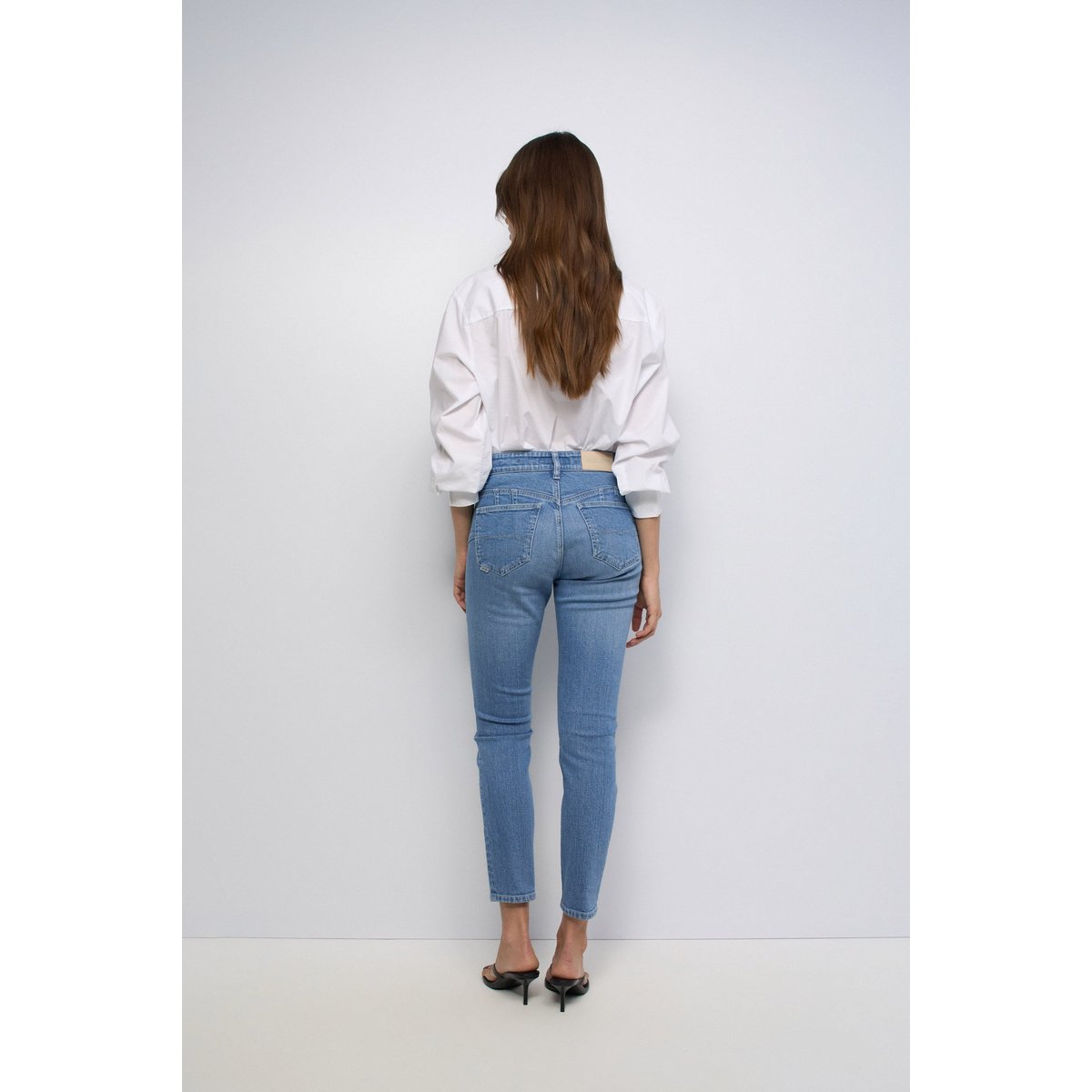 JEAN DESTINY PUSH UP CROPPED SKINNY bleu, SALSA JEANS