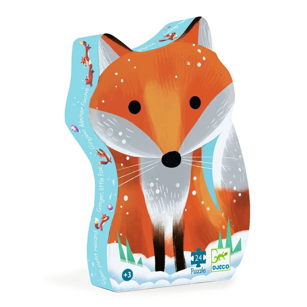 Puzzle 24 pièces Ginger petit renard multicolore, DJECO
