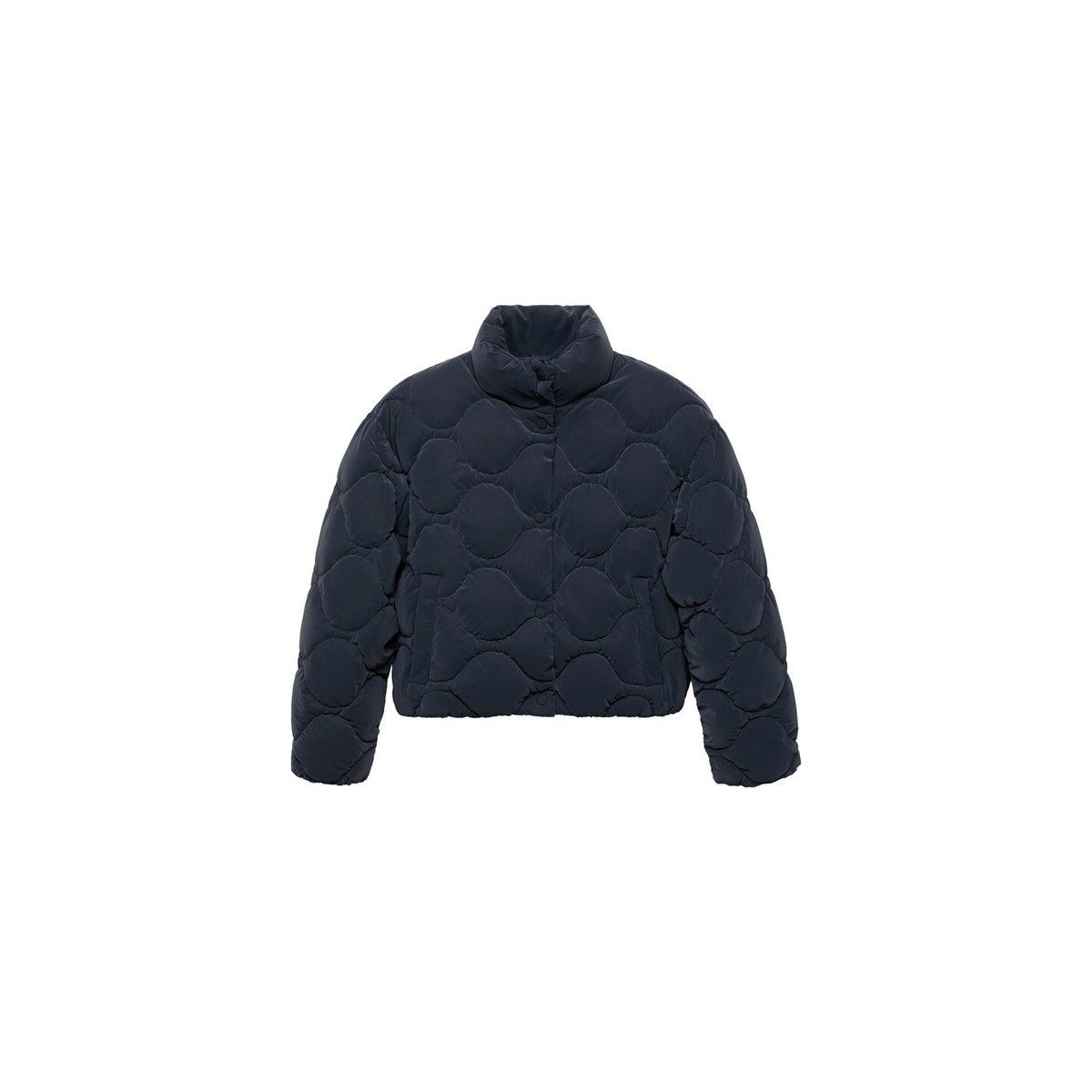 Anorak matelassé imperméable à losanges bleu marine foncé, MANGO TEEN
