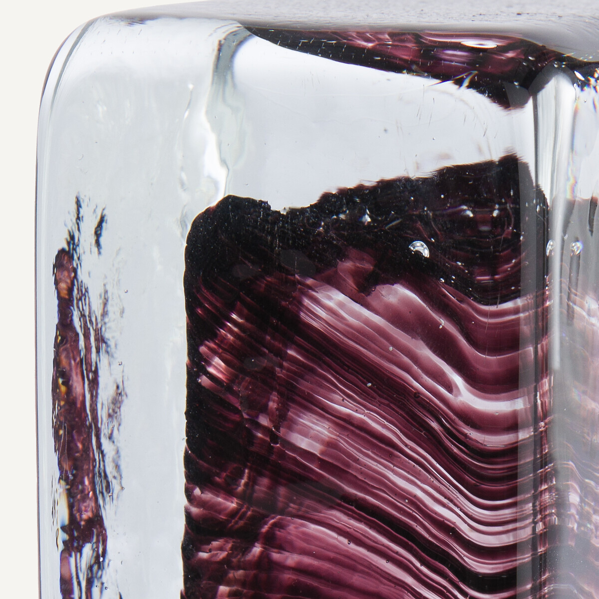 Set of 2 Diafani Glass Bookends burgundy, AM.PM