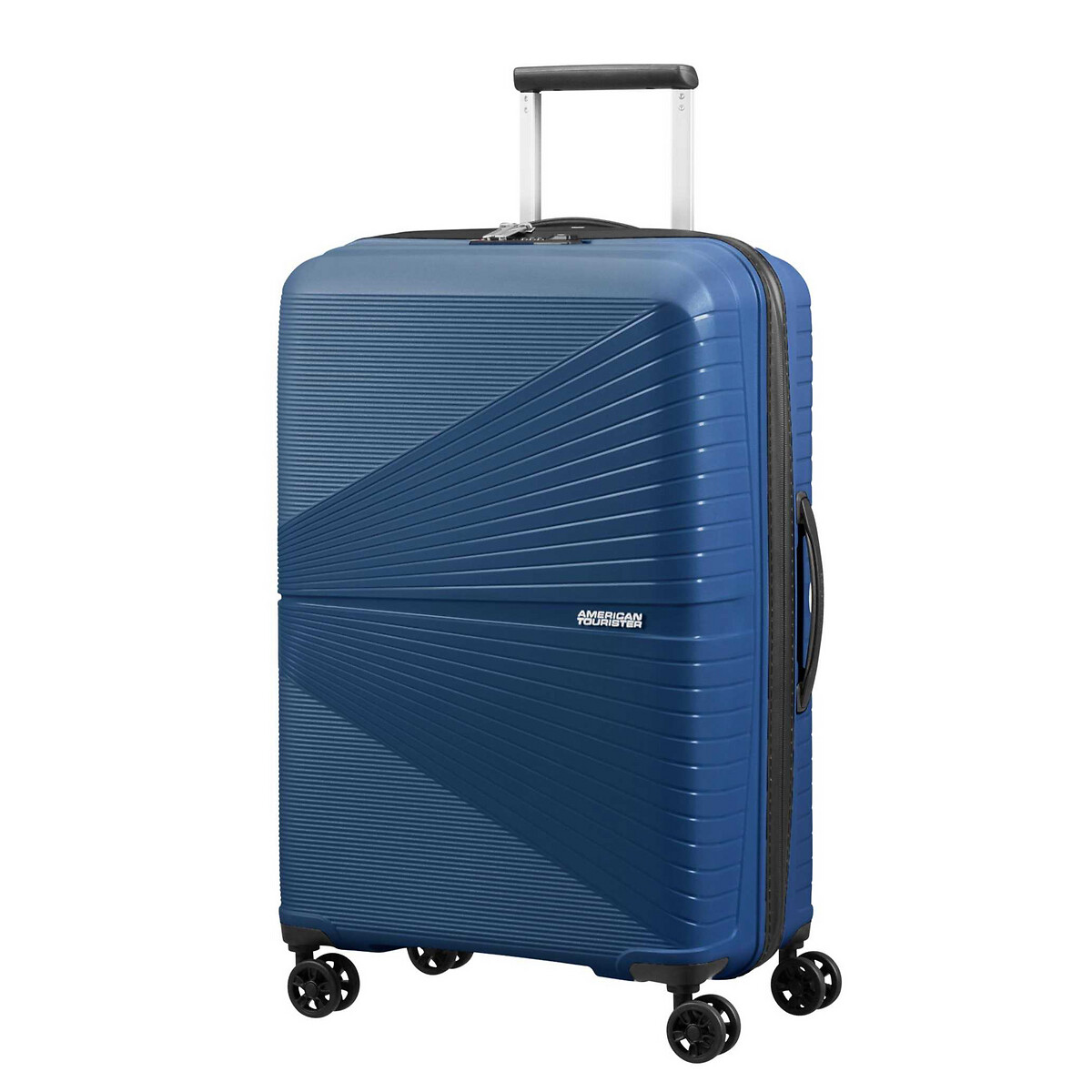 Mala de viagem superleve média, 67 cm, com 4 rodas, da American Tourister azul, AMERICAN TOURISTER