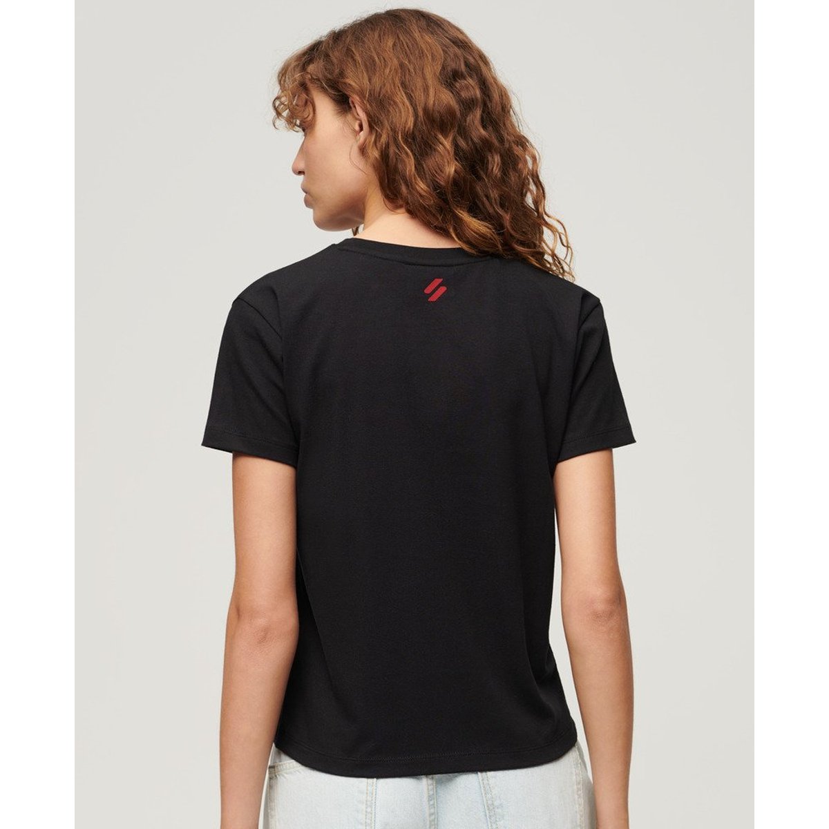 T-shirt Graphique Sport Luxe noir/rouge, SUPERDRY