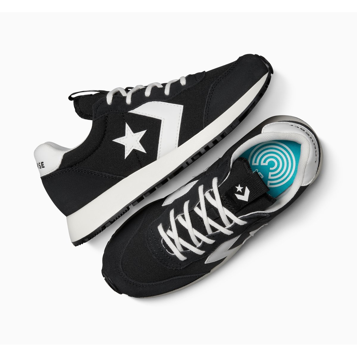 Baskets CONVERSE OMEGA TRAINER black/vintage white/egret, CONVERSE