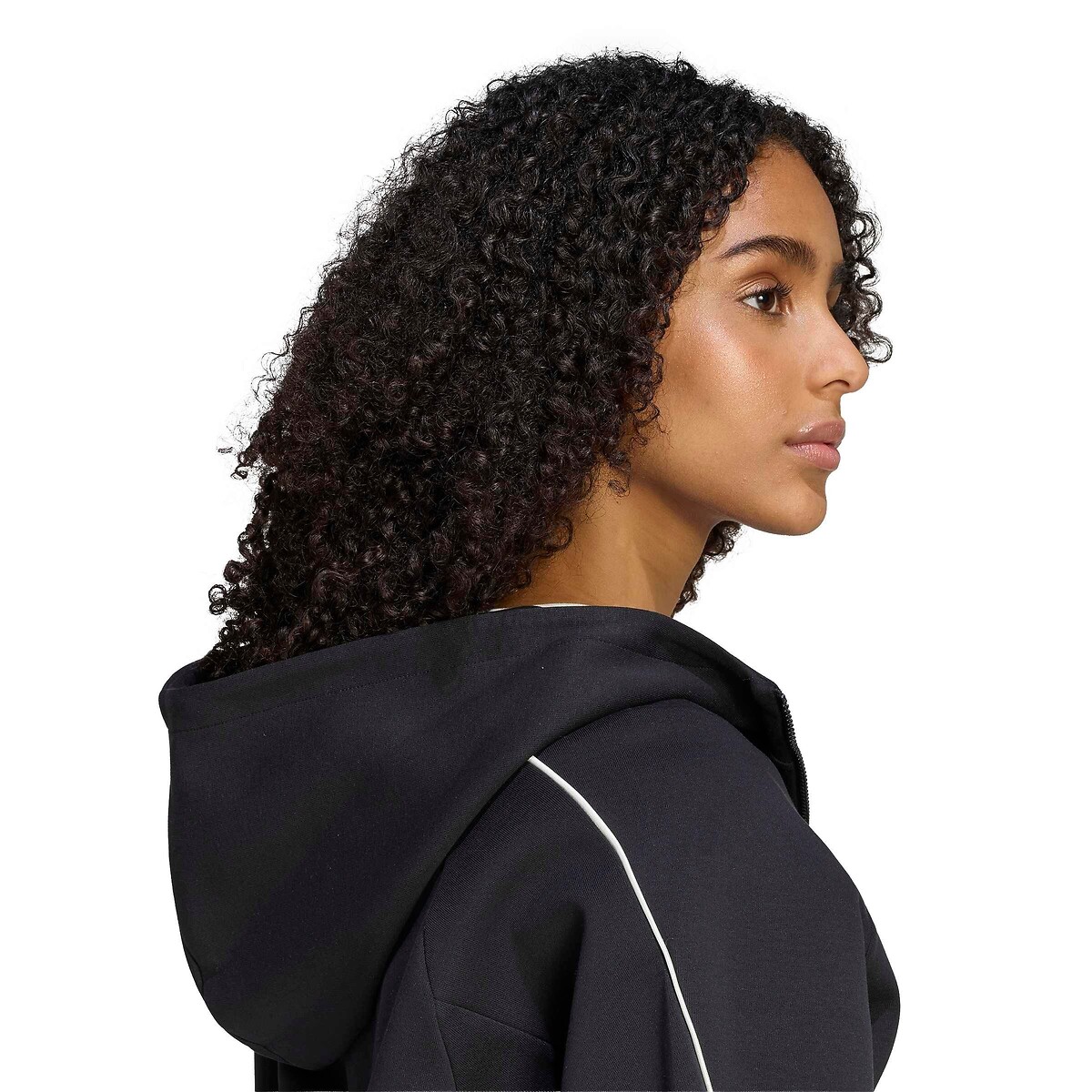 Felpa con cappuccio e zip STADIUM nero , ADIDAS SPORTSWEAR