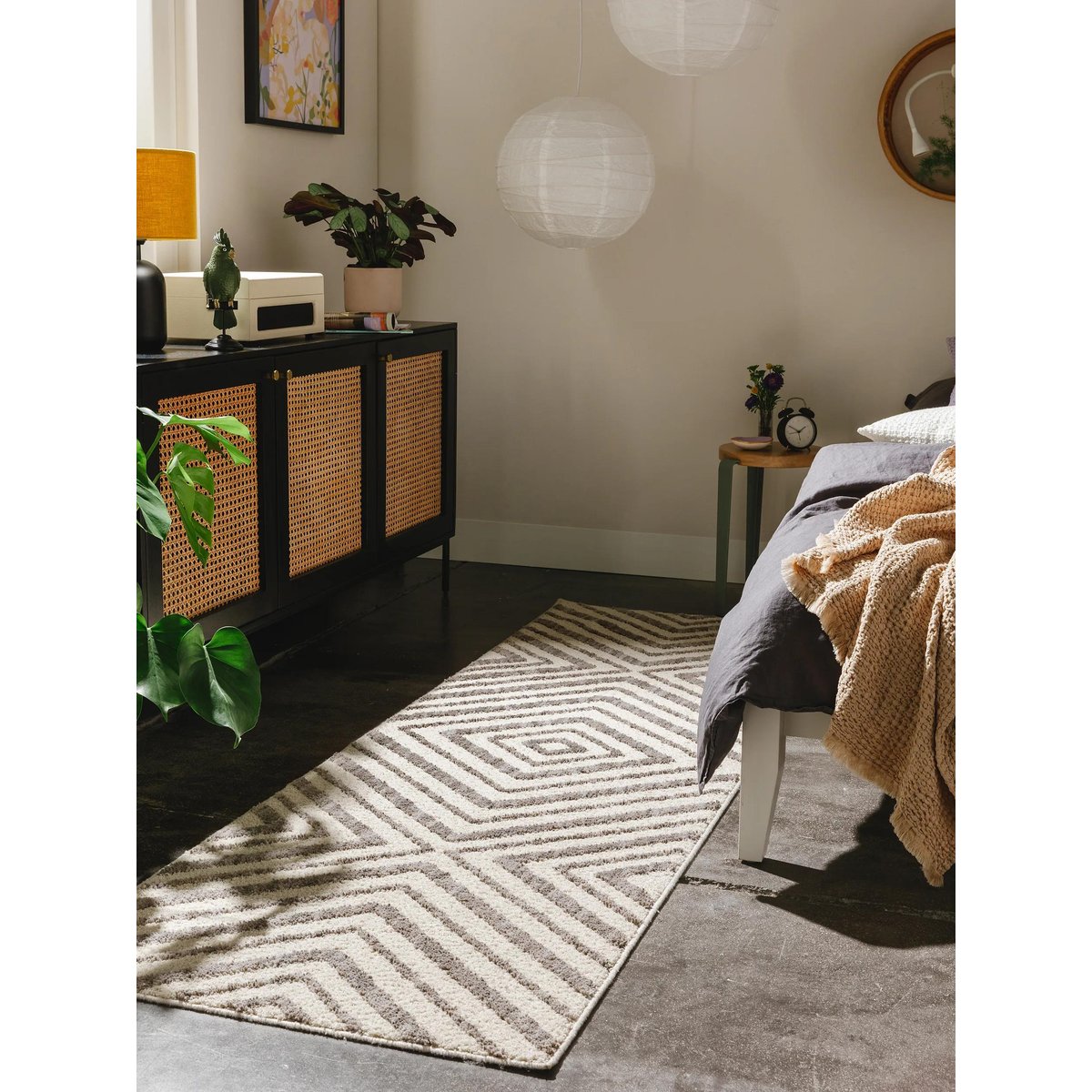Tapis de couloir JUNIS crème, BENUTA 