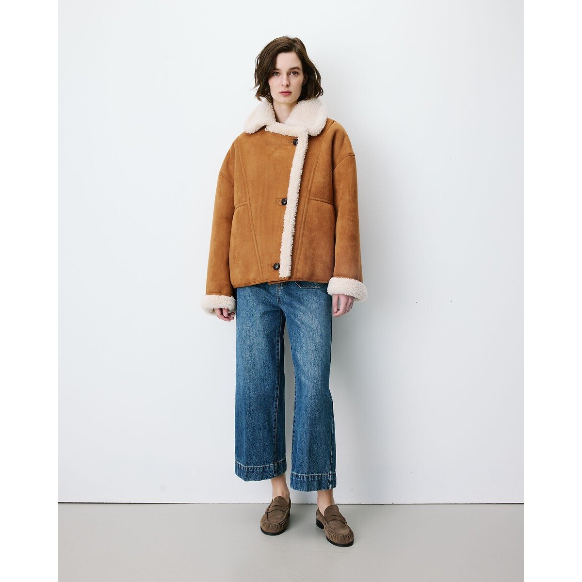 Manteau suède, APOLLO camel, GRACE & MILA