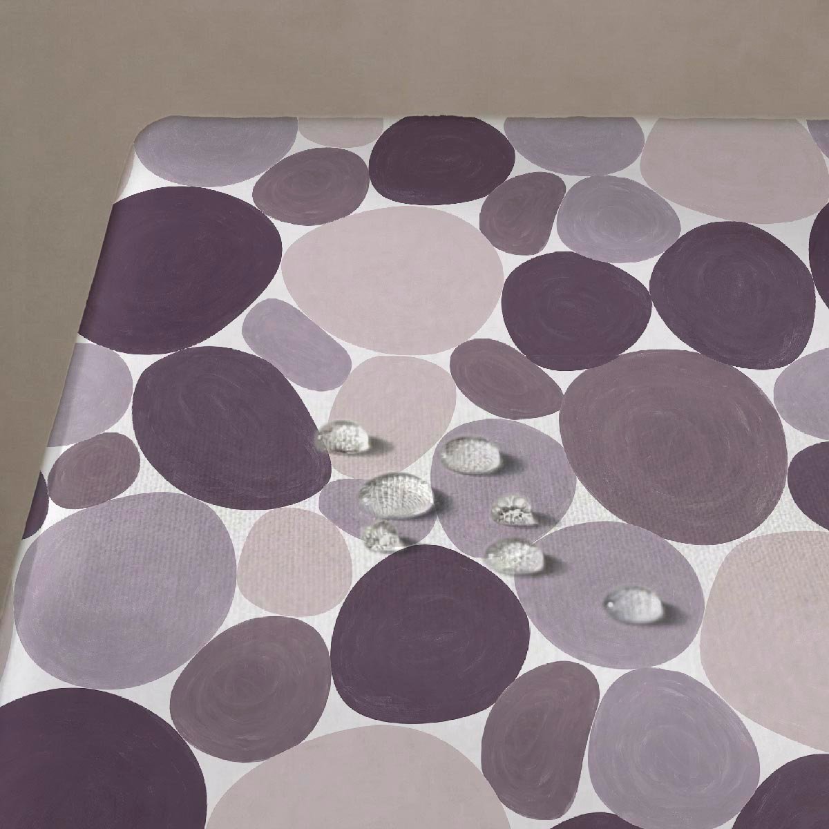 Nappe anti-taches Stones - coton 100% - gris, NAF NAF HOME