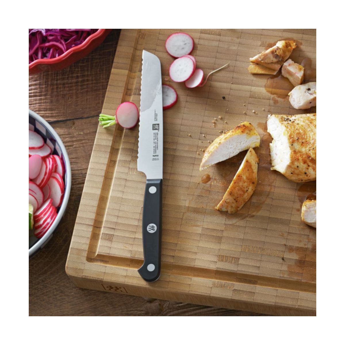 Couteau chef Gourmet universel 13 cm noir, ZWILLING