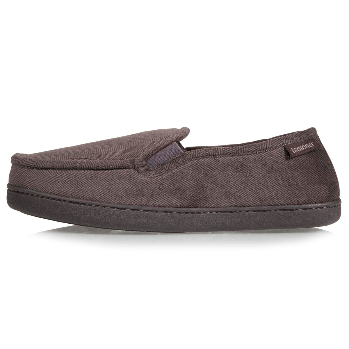 Chaussons Mocassins gris, ISOTONER