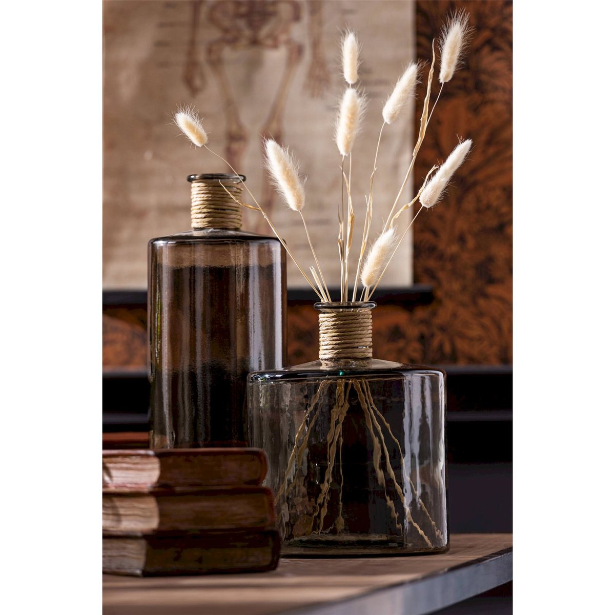 Vase en verre soufflé esprit safari marron clair, RECOLLECTION