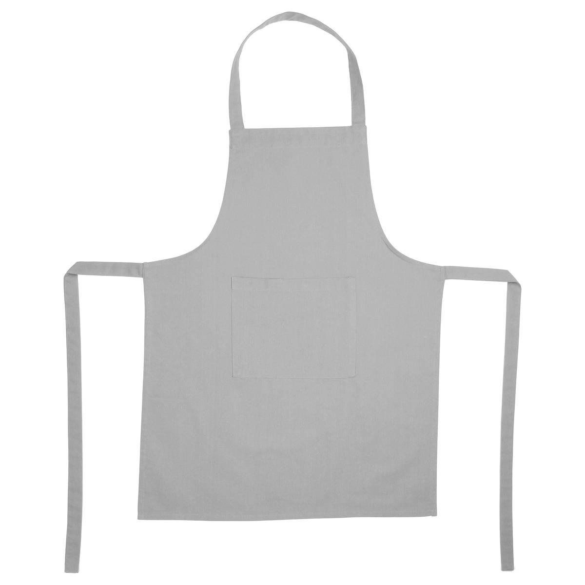 Tablier de cuisine en coton ANJALI gris clair, ATMOSPHERA