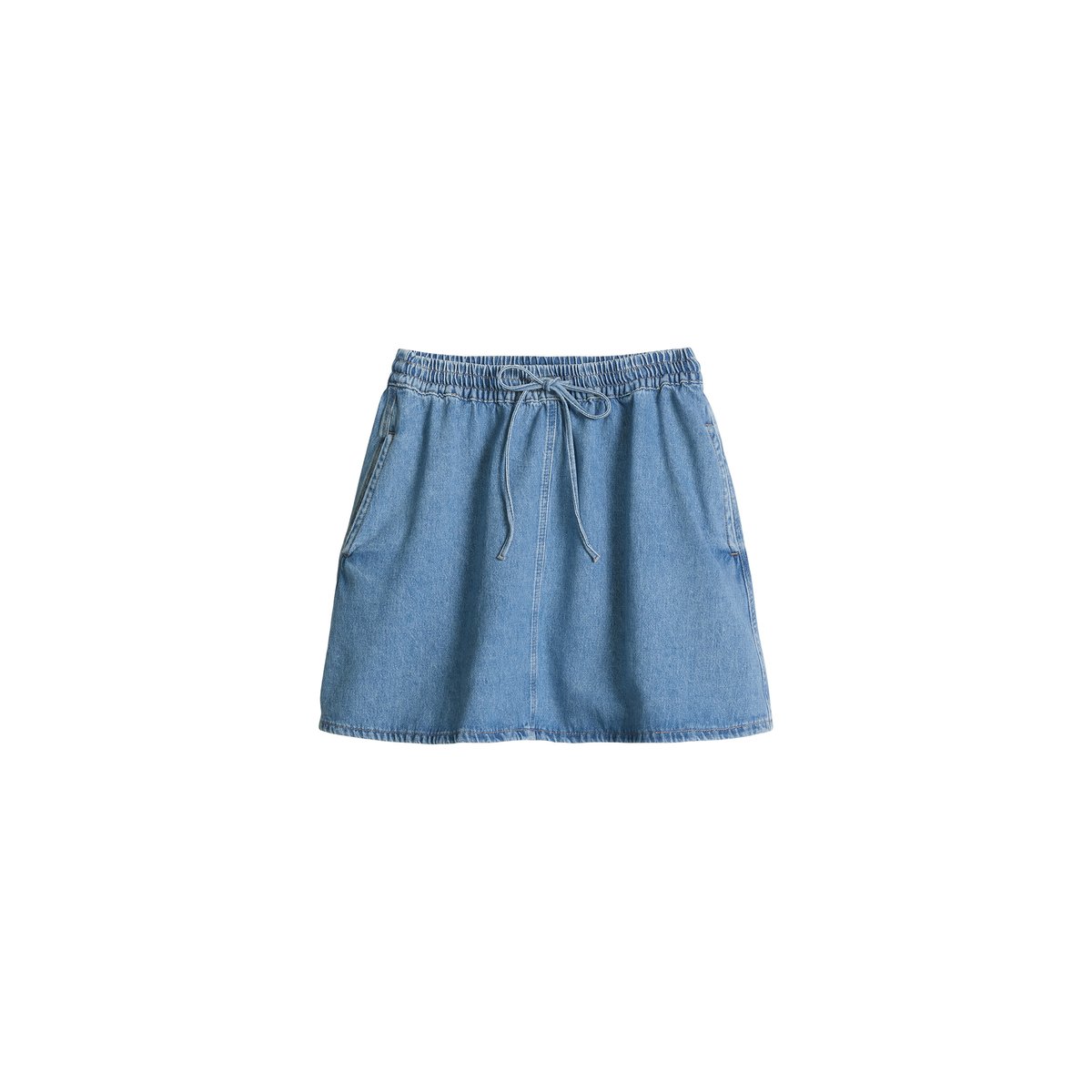 Jupe courte en jean A-Shape en pur coton organique bleu, MARC O’POLO DENIM