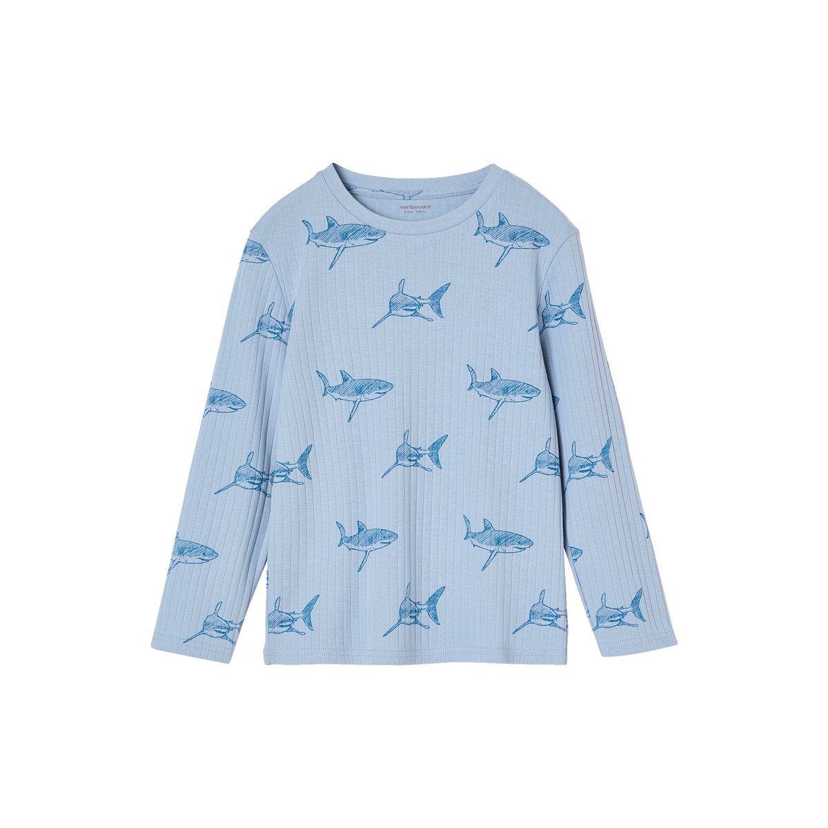 Lot de 2 Pyjamas Requin Garçon marine, VERTBAUDET