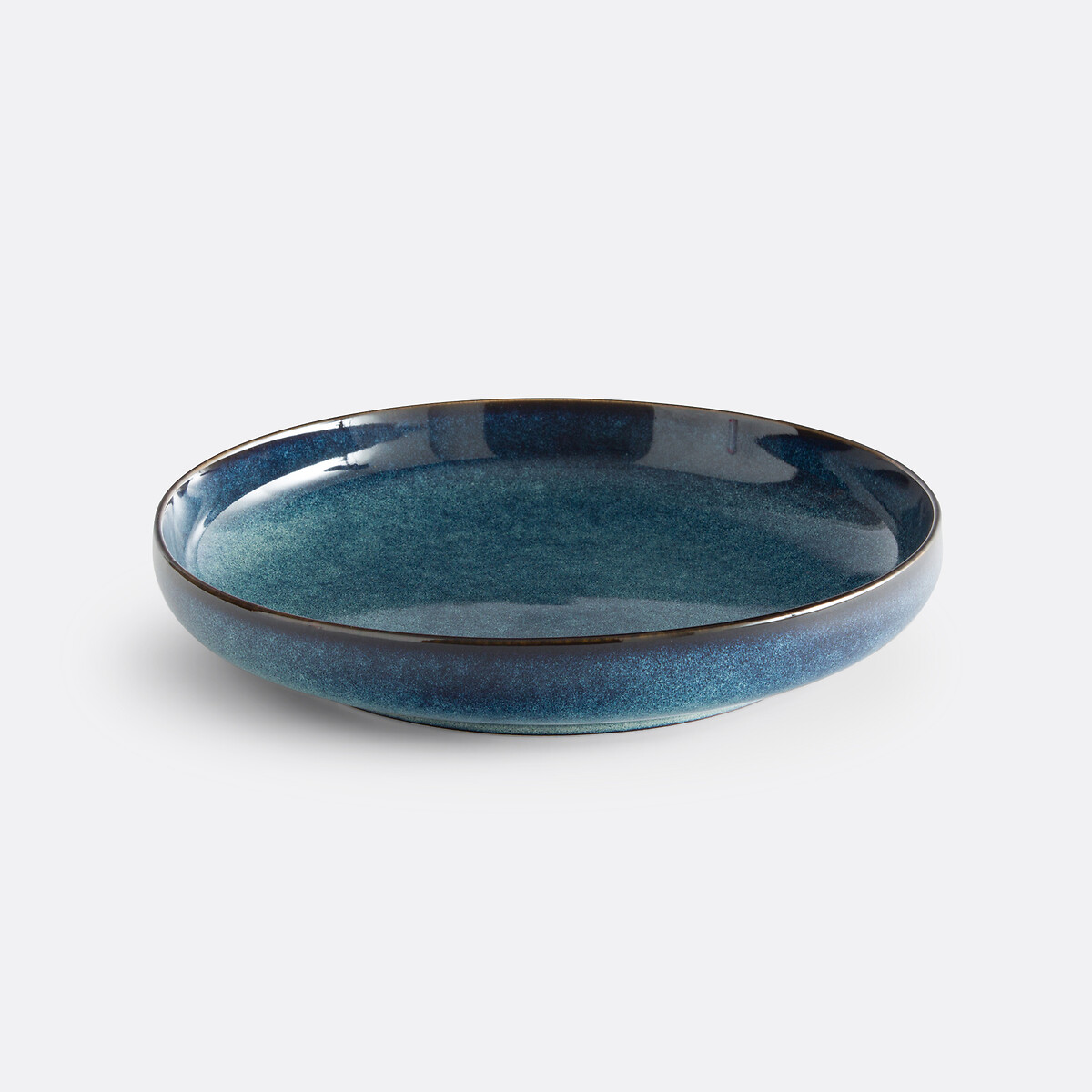 Lot de 2 assiettes creuses en grès, Onda bleu, LA REDOUTE INTERIEURS