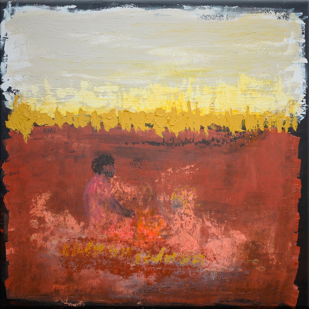 Tableau art primitif tableau alu dibond, HEXOA