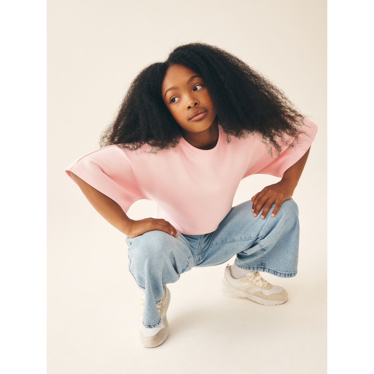 T-shirt ultra-doux à taille ajustée rose, NEXT