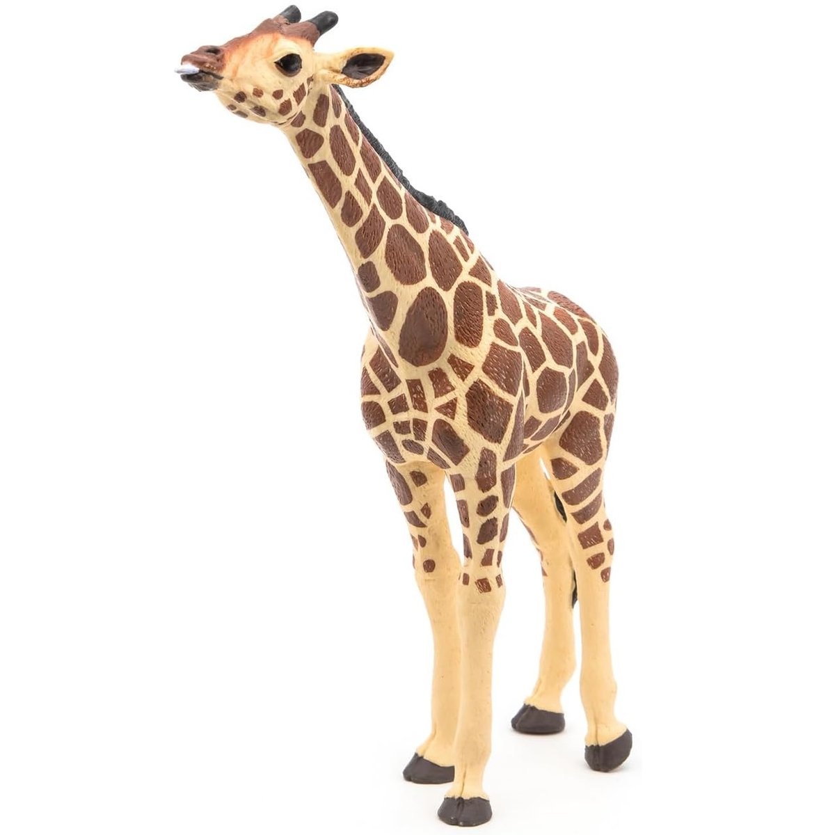 Figurine Girafe tête levée marron, PAPO