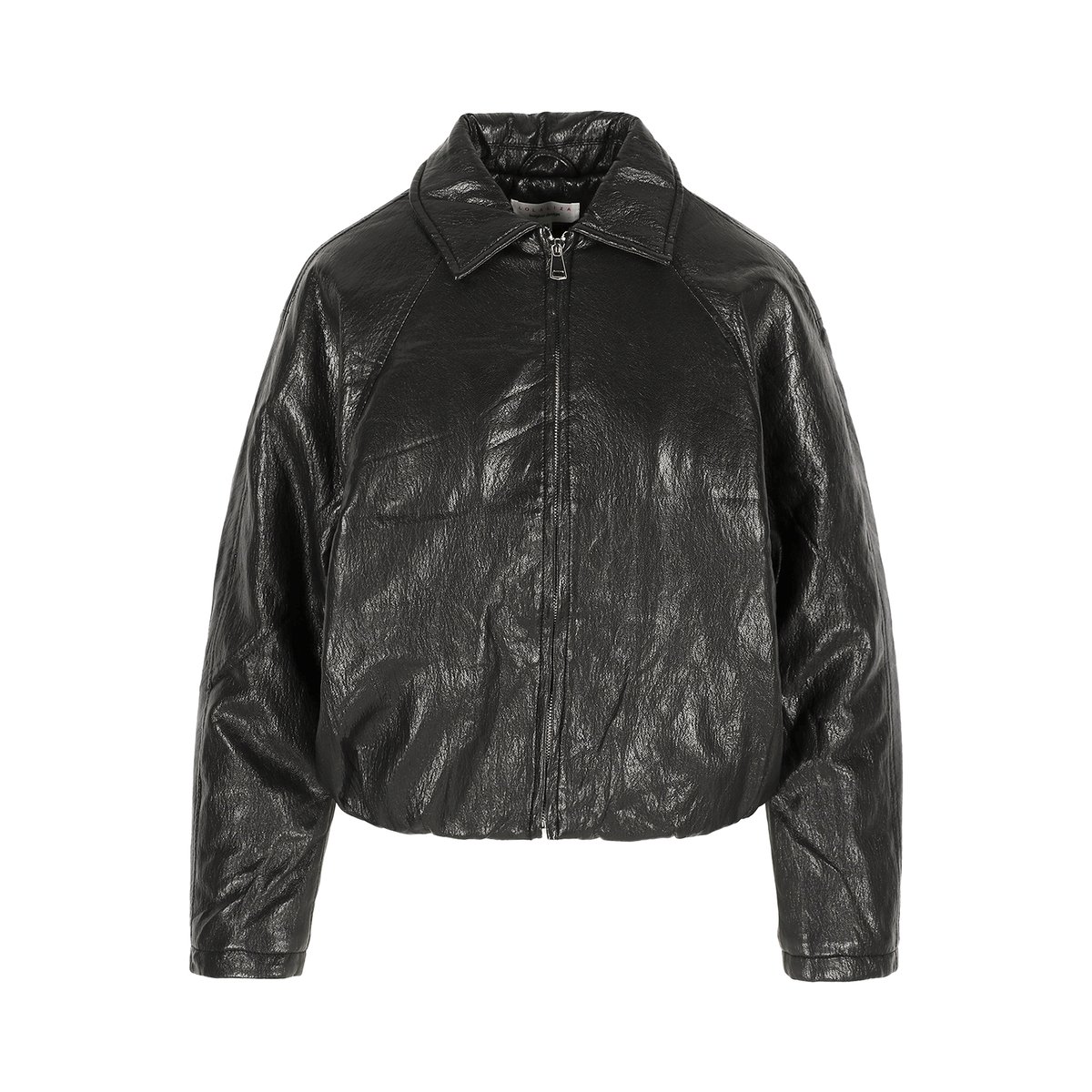 Bomber effet cuir noir, LOLALIZA