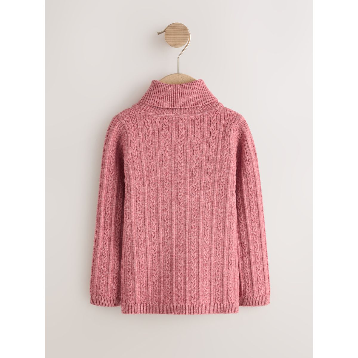 Pull col roulé rose, NEXT