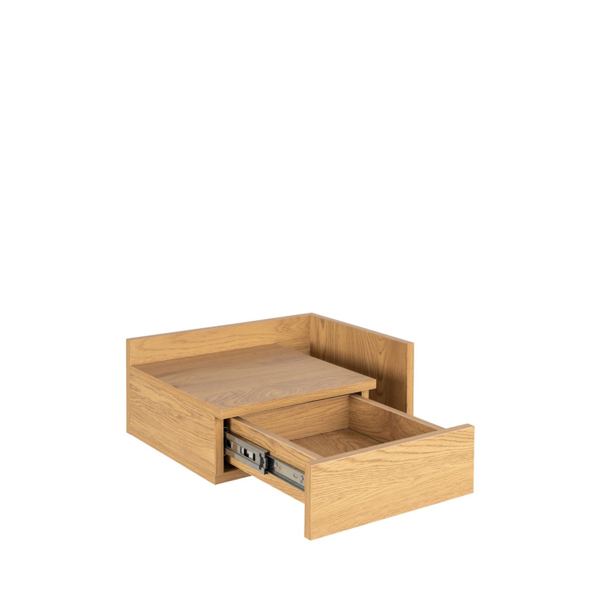 Table de chevet murale réversible en bois- KAMICHI bois clair, DRAWER