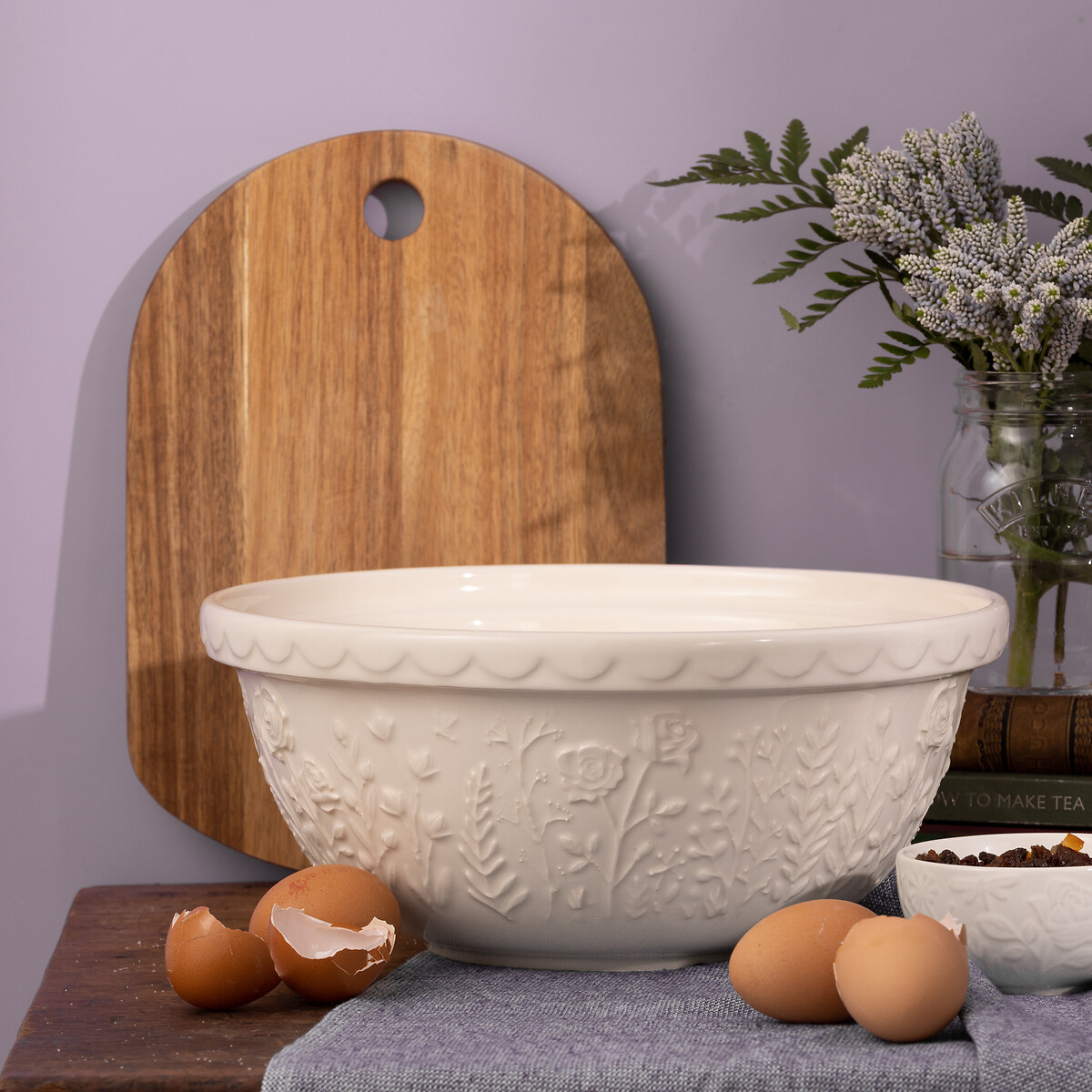 In The Meadow 29cm Rose Mixing Bowl cream, MASON CASH