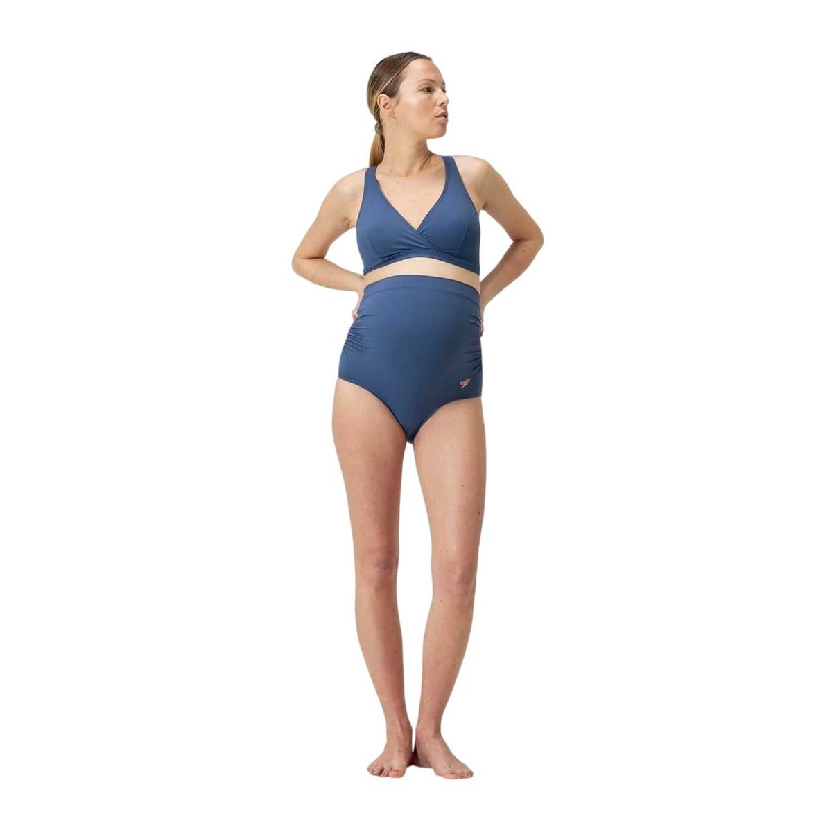 Ensemble de maillot de bain 2 pièces grossesse MATHI WAI bleu, SPEEDO