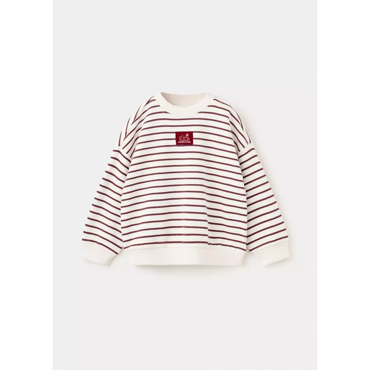 Sweat-shirt coton rayures écru, MANGO BABY