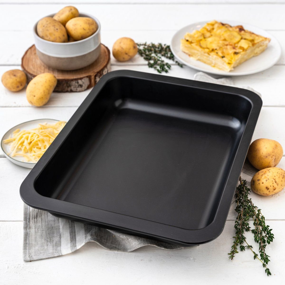 2 plats à four rectangulaires SPECIAL COOKING noir, ZENKER