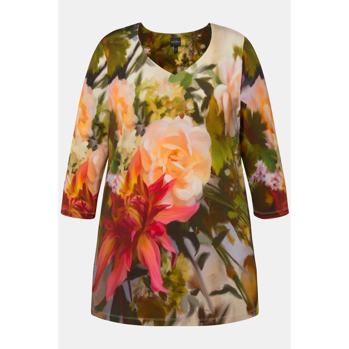 T-shirt au tombé fluide blanc cassé, ULLA POPKEN