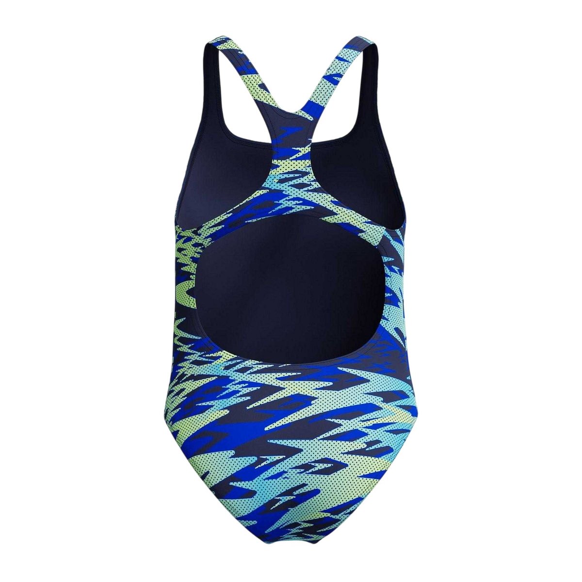 Maillot de bain 1 pièce motif/style imprimé HYPERBOOM MEDALIST bleu foncé abstrait, SPEEDO