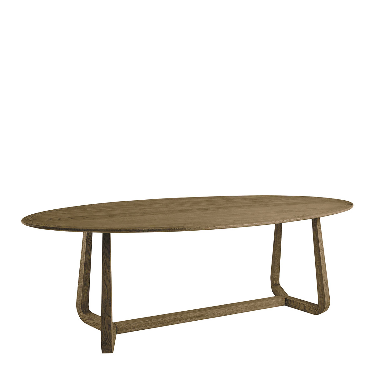 Table en chêne bois clair, BLANC D’IVOIRE
