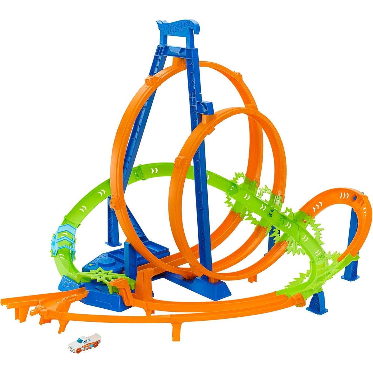 Hot Wheels - Coffret Looping Multi Crash multicolore, MATTEL