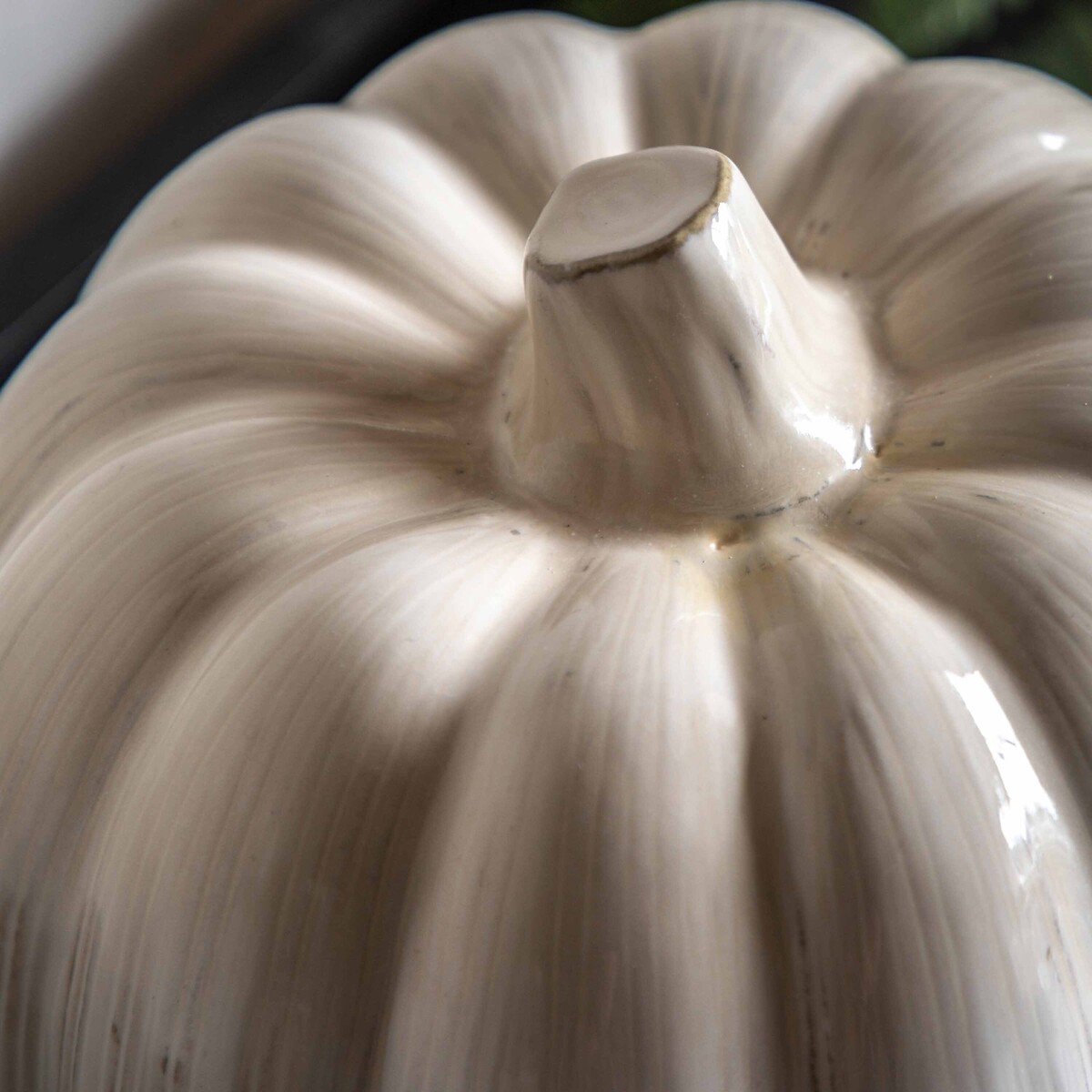 20cm Ceramic Pumpkin Ornament natural, ÉDITÉ