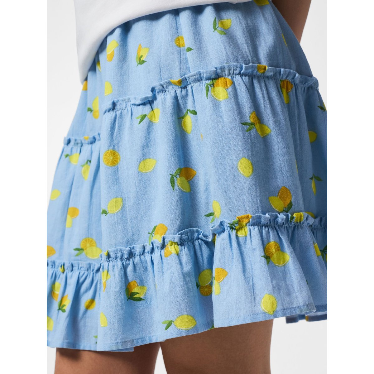 Mini-Jupe cashmere blue, PIECES