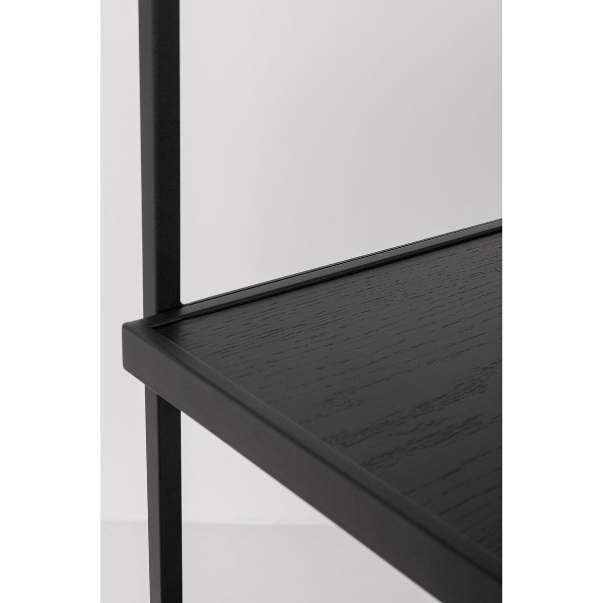 Étagère en chêne et acier, OSLO noir, KARE DESIGN