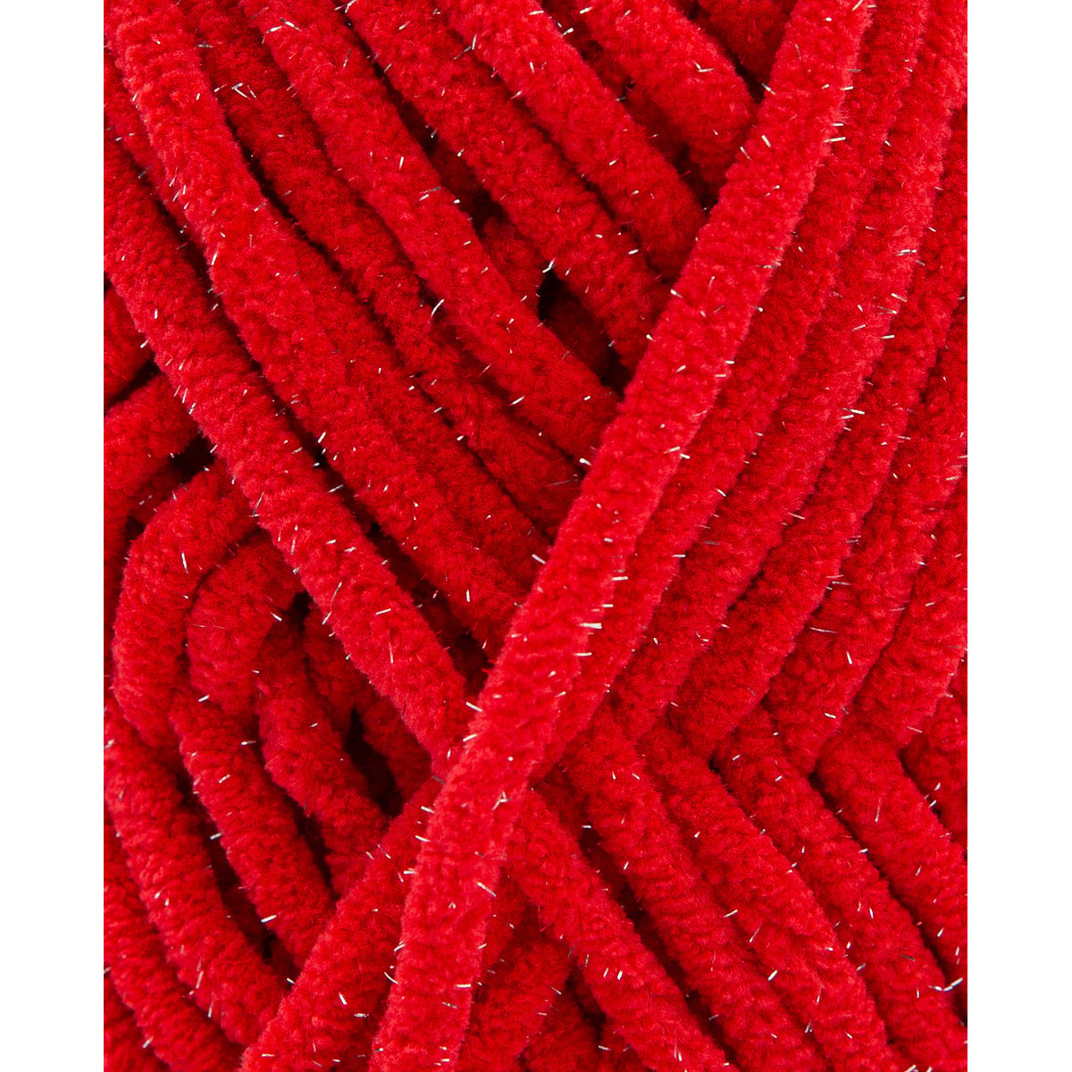 Pingo Chenille Glitter rouge, PINGOUIN