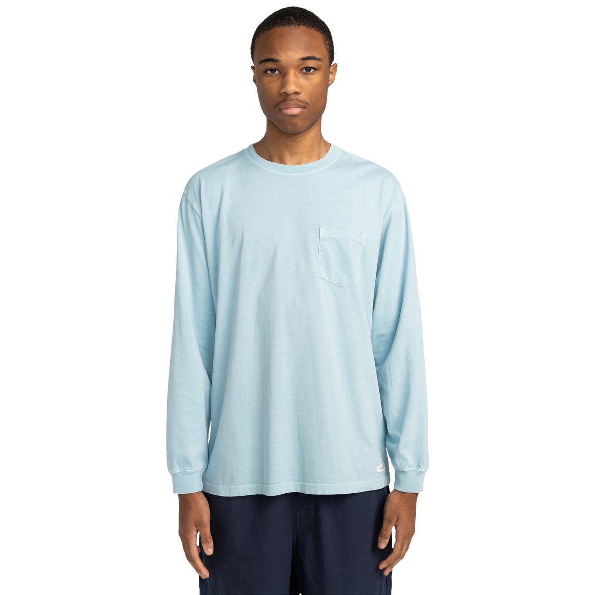 T-shirt manches longues LOWCASE PIGMENT bleu omphalodes, ELEMENT