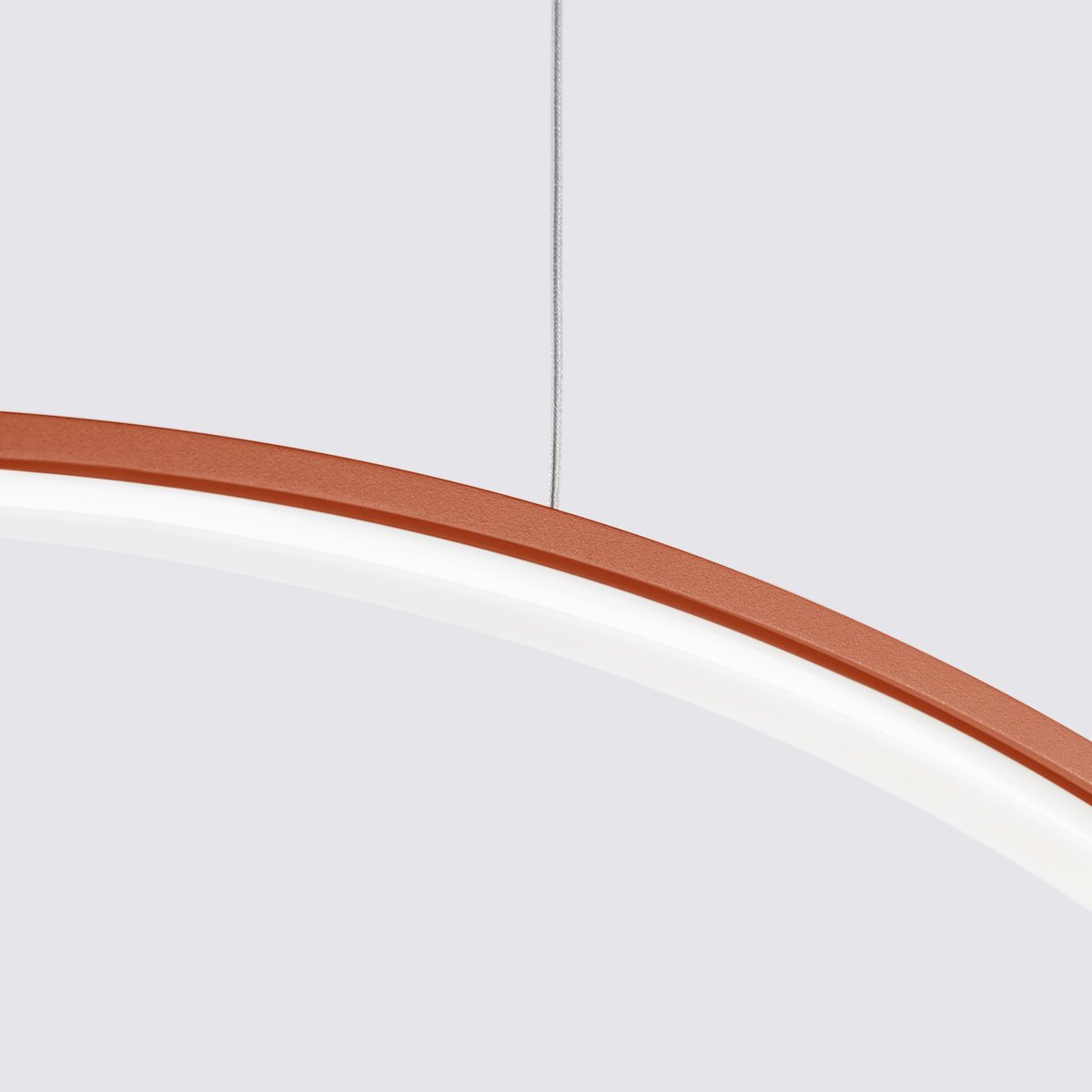 Suspension Aluminium Ocre Rouge LED 1 Rio ocre rouge, EDEN