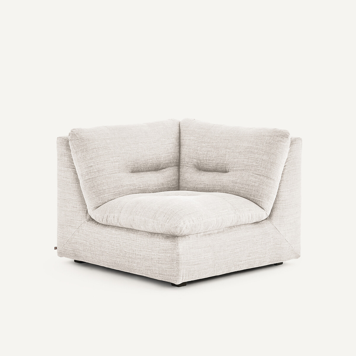 Eckteil 90°, modulierbar, aus Baumwolle und Leinen, GIULIANO beige, AM.PM