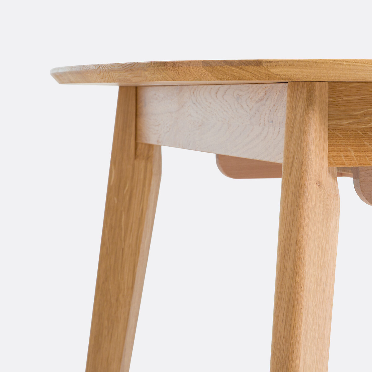 Mesa de comedor extensible de roble macizo, de 4 a 10 cubiertos, DALMAR roble, LA REDOUTE INTERIEURS