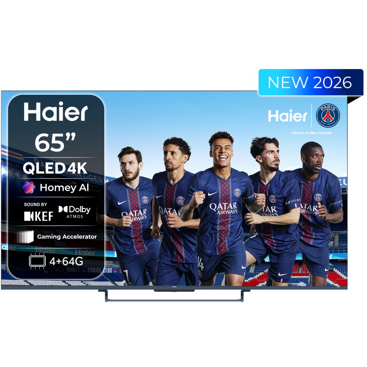 TV QLED H65S90GUX (2026) 65" (165 cm) couleur unique, HAIER