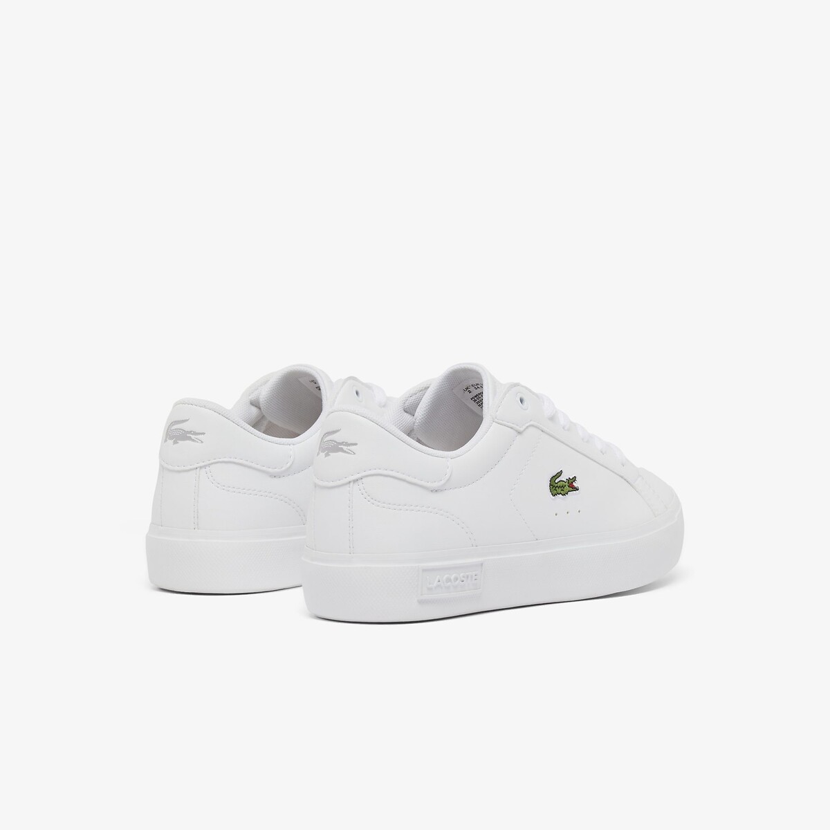 Baskets basses POWERCOURT blanc, LACOSTE