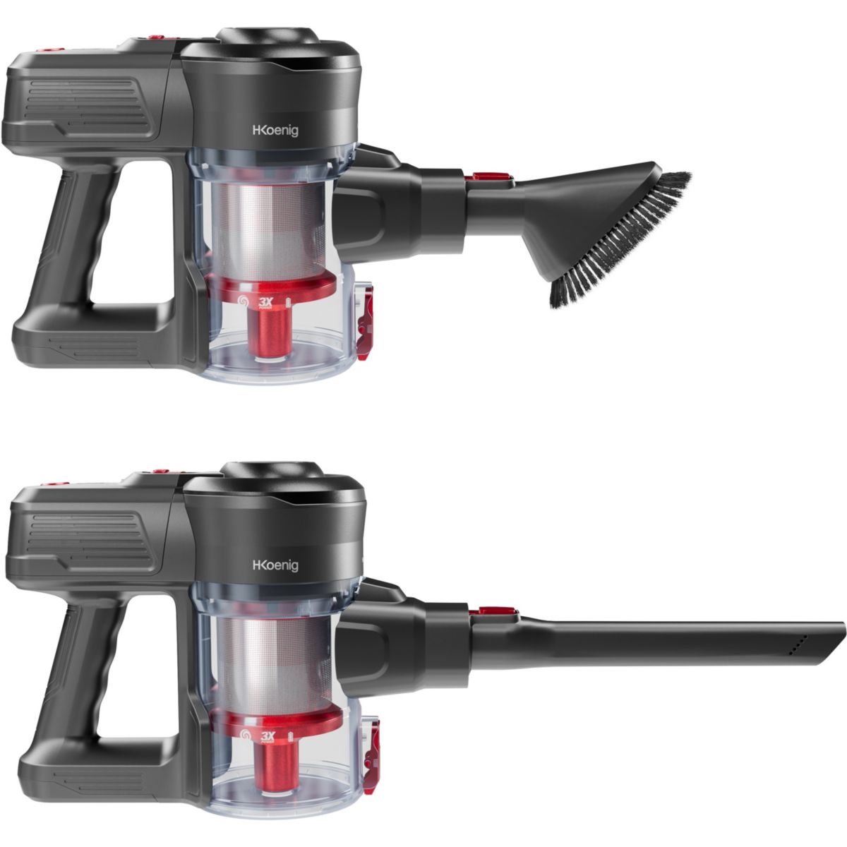 aspirateur balai 2 en 1 sans fil powerclean - up600 rouge, H.KOENIG